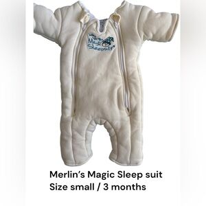 Merlin's Magic Sleep Suit in Cream